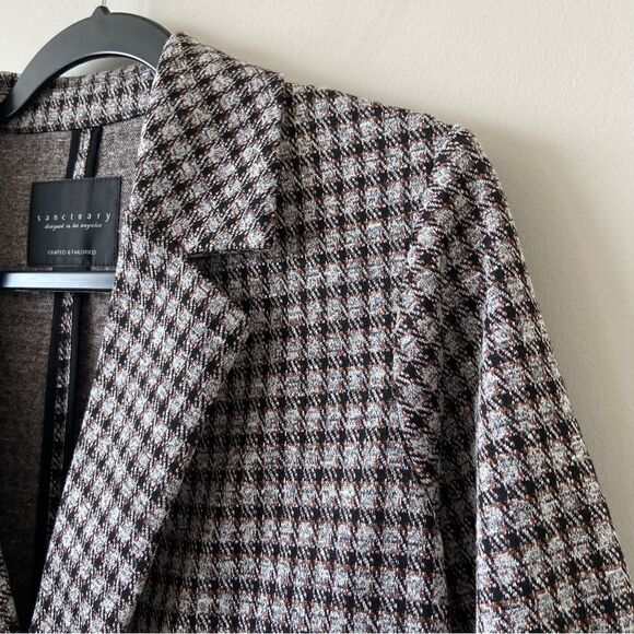 Sanctuary-plaid midi Length Lighter Weight Fall Jacket - Picture 9 of 12